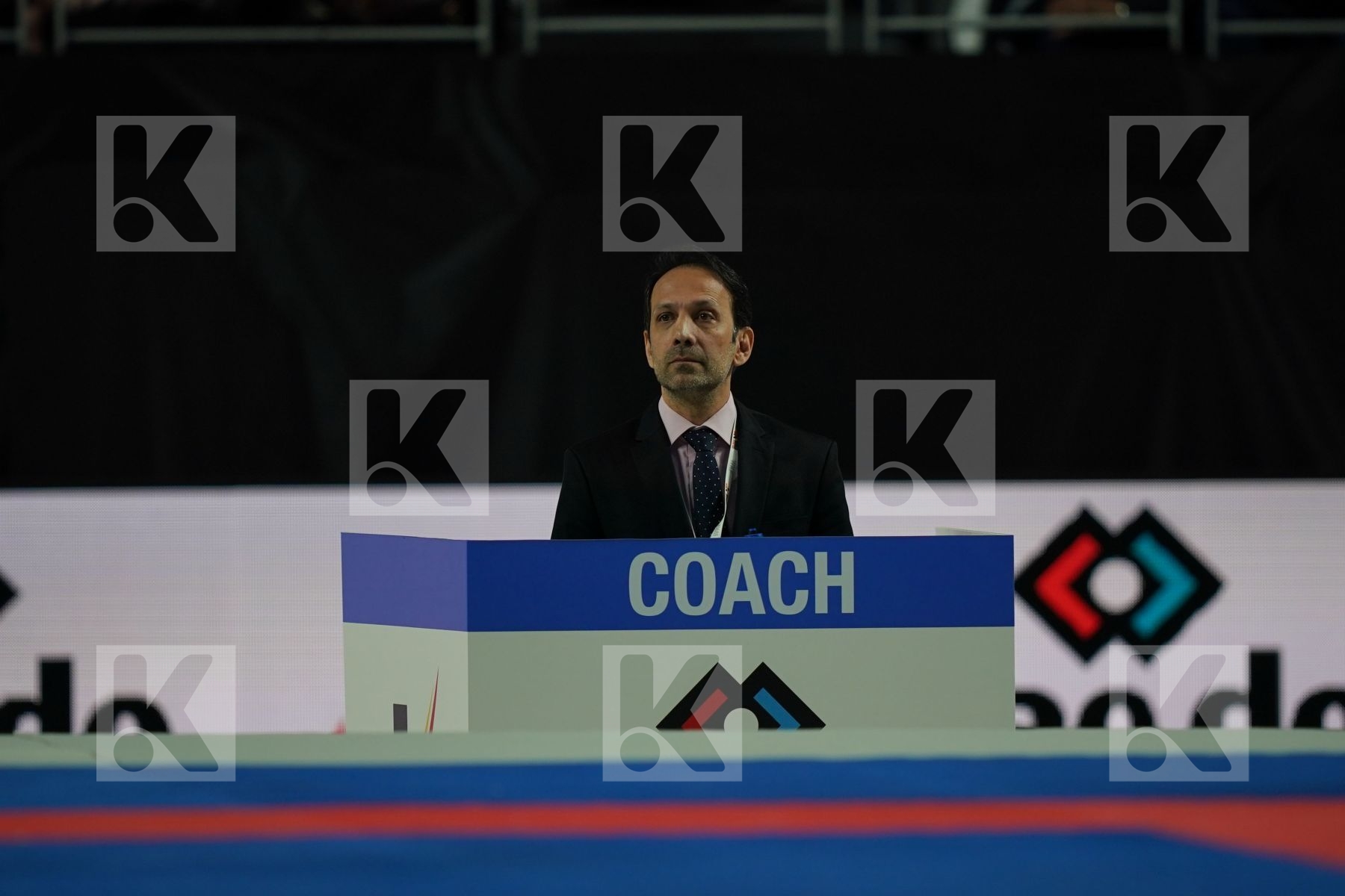 TURKEY (AKTAS, ELTEMUR, GOK, KAPTAN, OZER, UYGUR, YAMANOGLU) vs IRAN (ABAZARI, ASGARI GHONCHEH, ASIABARI, GANJZADEH, HEYDARI, KHODABAKHSHI, POORSHAB) in Senior Team Male Kumite - Final bout