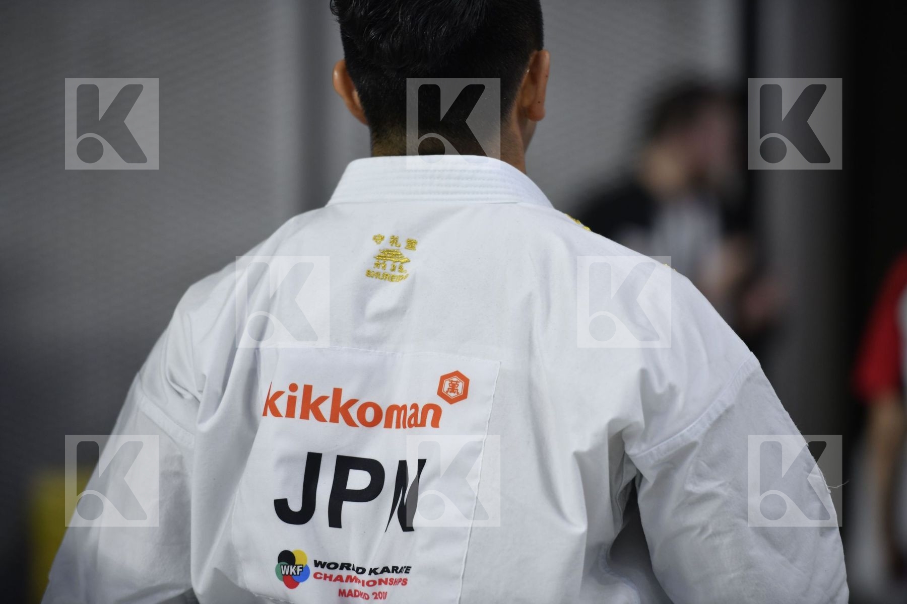 SPAIN (CARBONELL LOPEZ, GALAN LOPEZ, SALAZAR JOVER) vs JAPAN (KINJO, KIYUNA, UEMURA) in Senior Team Male Kata - Final bout