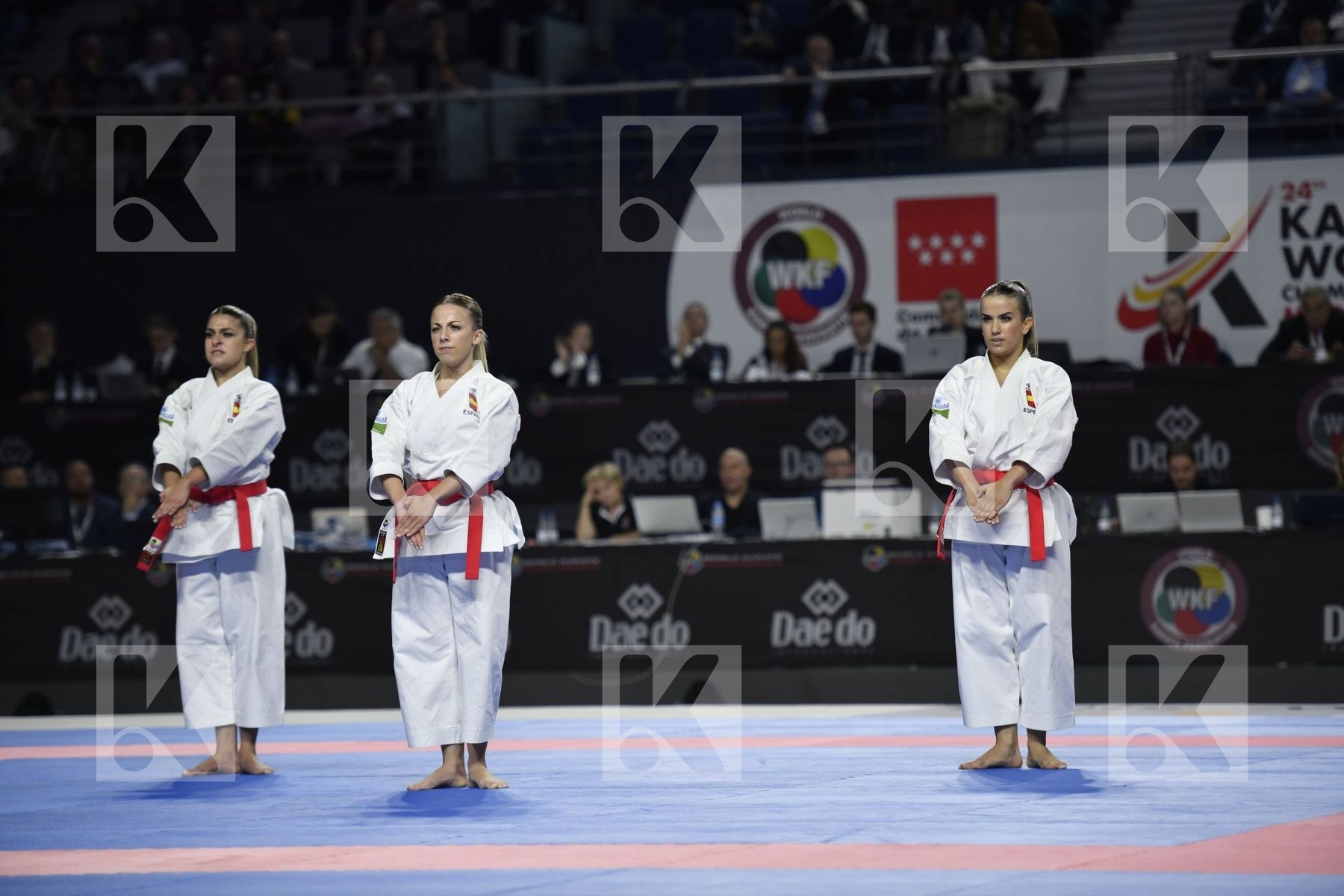 SPAIN (GARCIA LOZANO, RODRIGUEZ ENCABO, ROY RUBIO) vs JAPAN (ISHIBASHI, MUGIYAMA, TAIRA) in Senior Team Female Kata - Final bout
