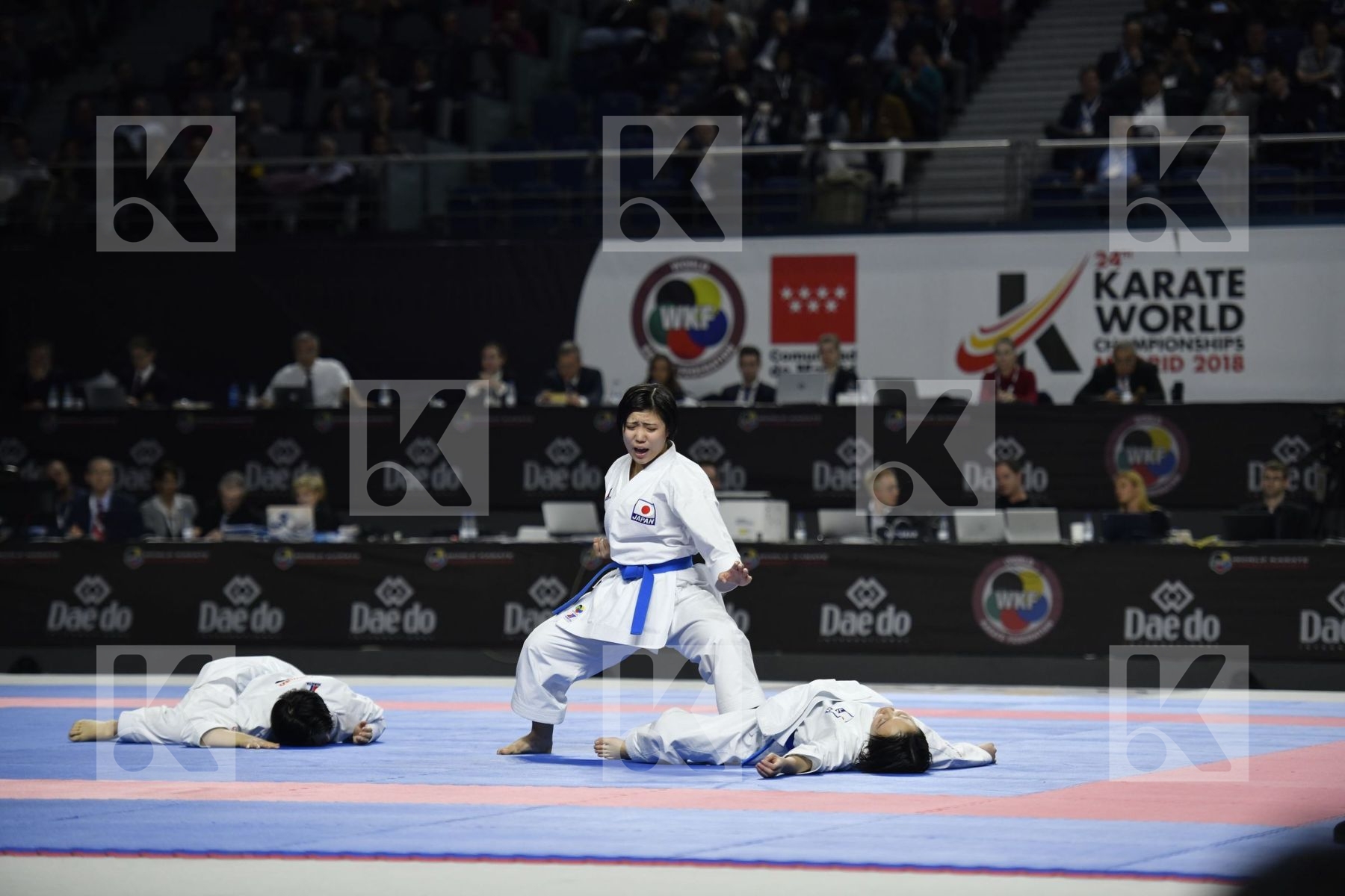 SPAIN (GARCIA LOZANO, RODRIGUEZ ENCABO, ROY RUBIO) vs JAPAN (ISHIBASHI, MUGIYAMA, TAIRA) in Senior Team Female Kata - Final bout