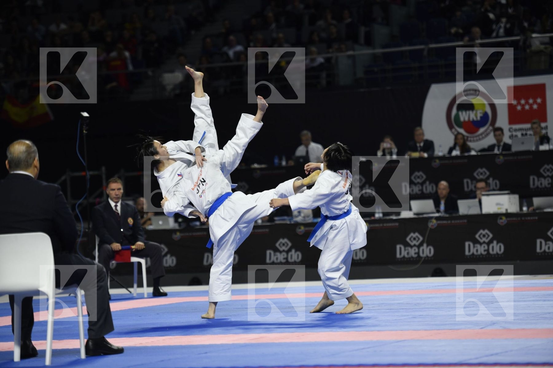 SPAIN (GARCIA LOZANO, RODRIGUEZ ENCABO, ROY RUBIO) vs JAPAN (ISHIBASHI, MUGIYAMA, TAIRA) in Senior Team Female Kata - Final bout