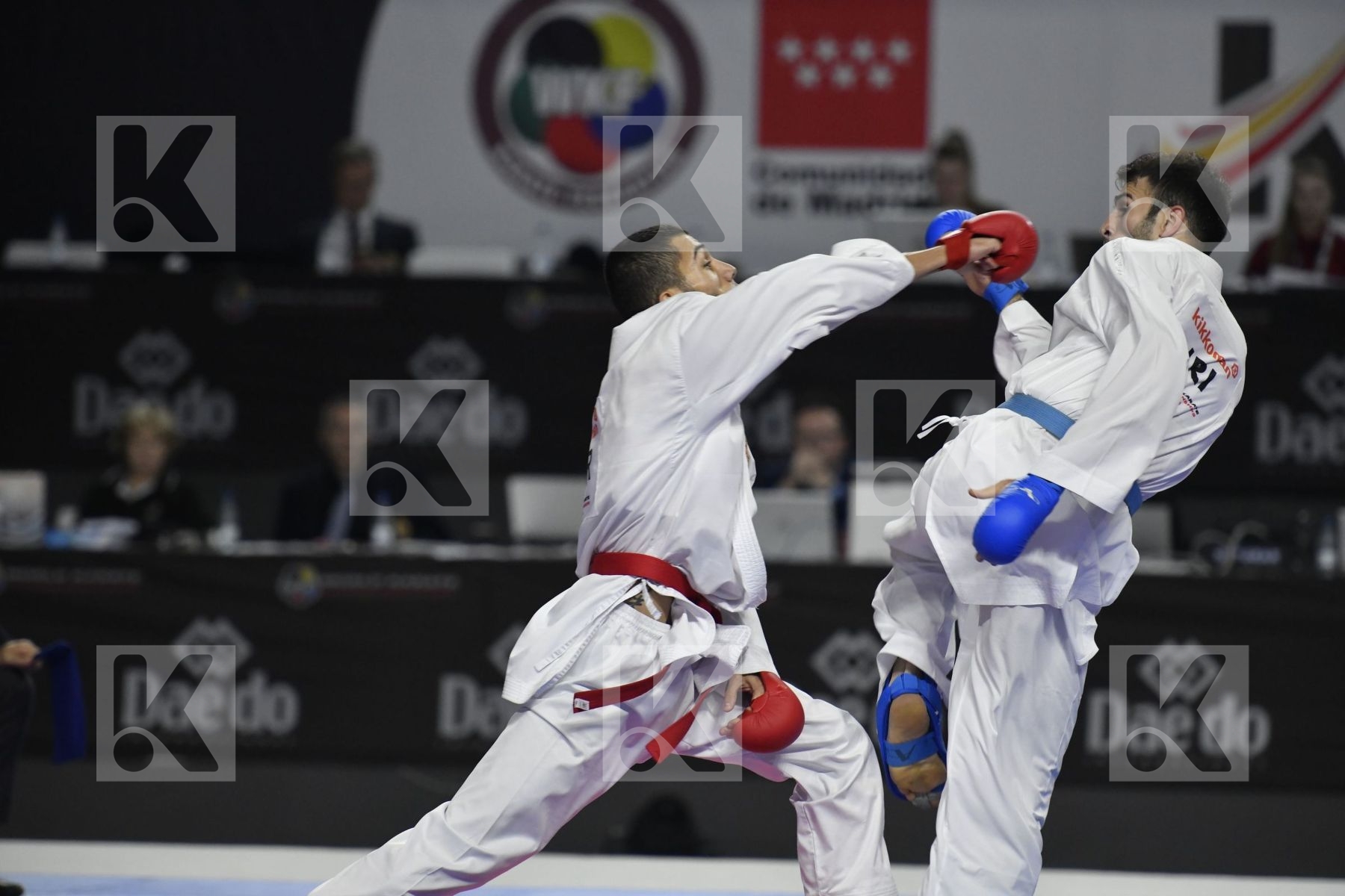 TURKEY (AKTAS, ELTEMUR, GOK, KAPTAN, OZER, UYGUR, YAMANOGLU) vs IRAN (ABAZARI, ASGARI GHONCHEH, ASIABARI, GANJZADEH, HEYDARI, KHODABAKHSHI, POORSHAB) in Senior Team Male Kumite - Final bout