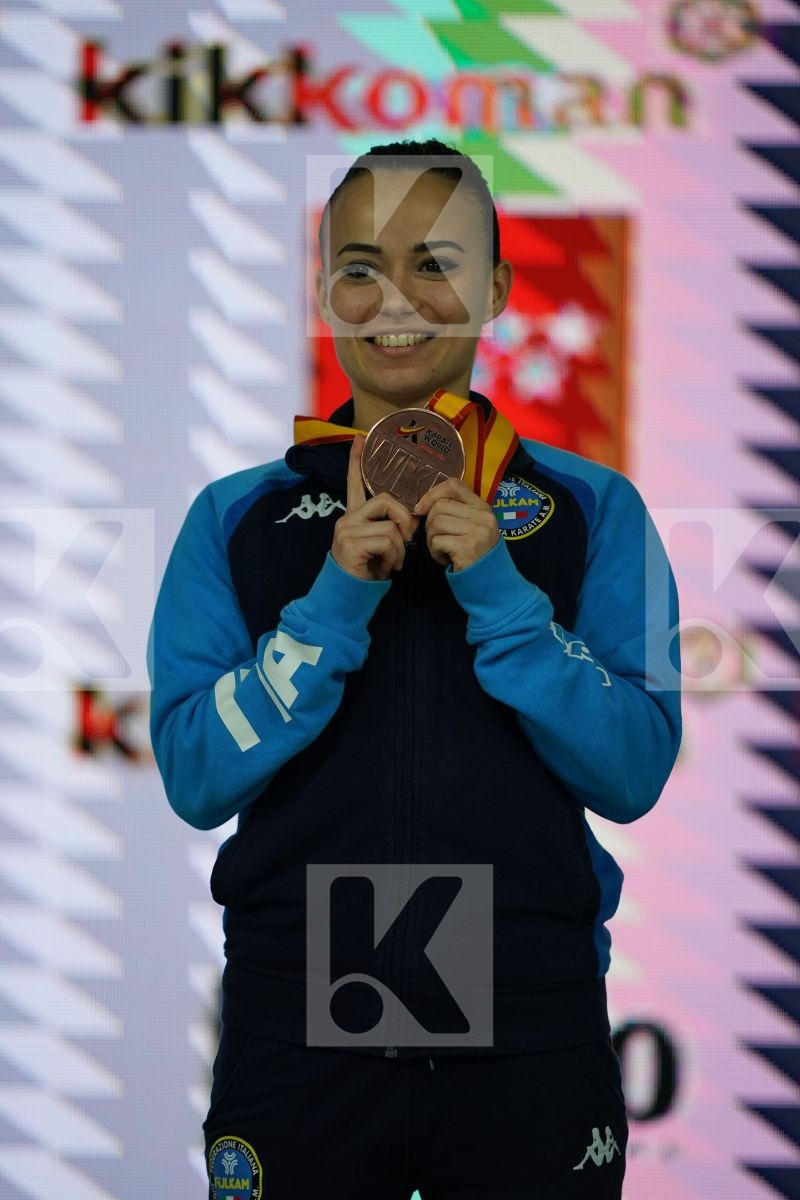 VIVIANA BOTTARO (ITALY) in Senior Female Kata - Podium ceremony