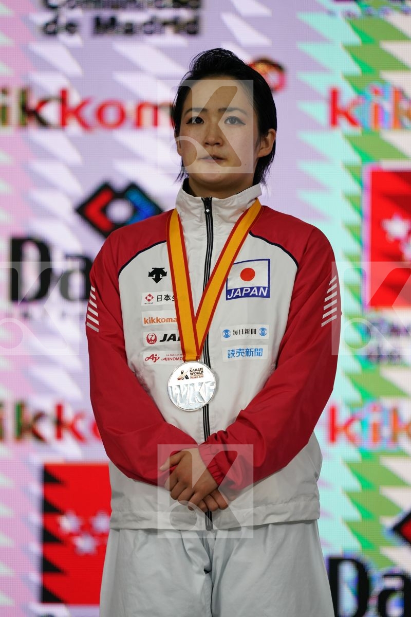 KIYOU SHIMIZU (JAPAN) in Senior Female Kata - Podium ceremony