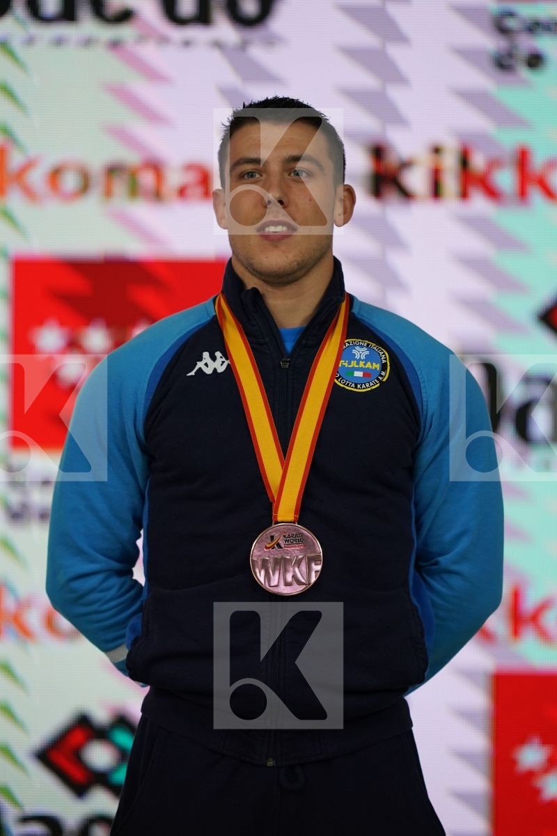 MATTIA BUSATO (ITALY) in Senior Male Kata - Podium ceremony