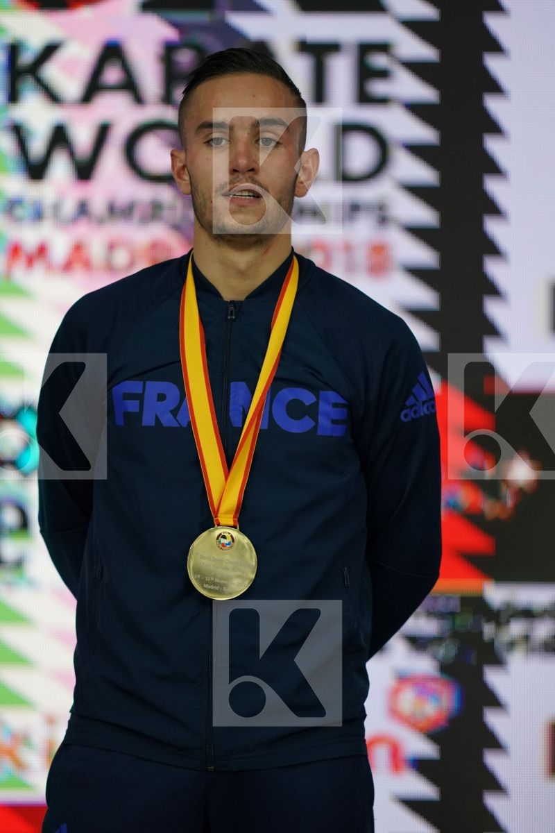 STEVEN DACOSTA (FRANCE) in Senior Kumite -67 Kg - Podium ceremony