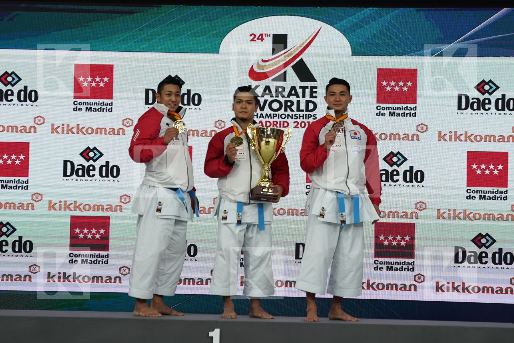JAPAN (KINJO, KIYUNA, UEMURA) in Senior Team Male Kata - Final bout