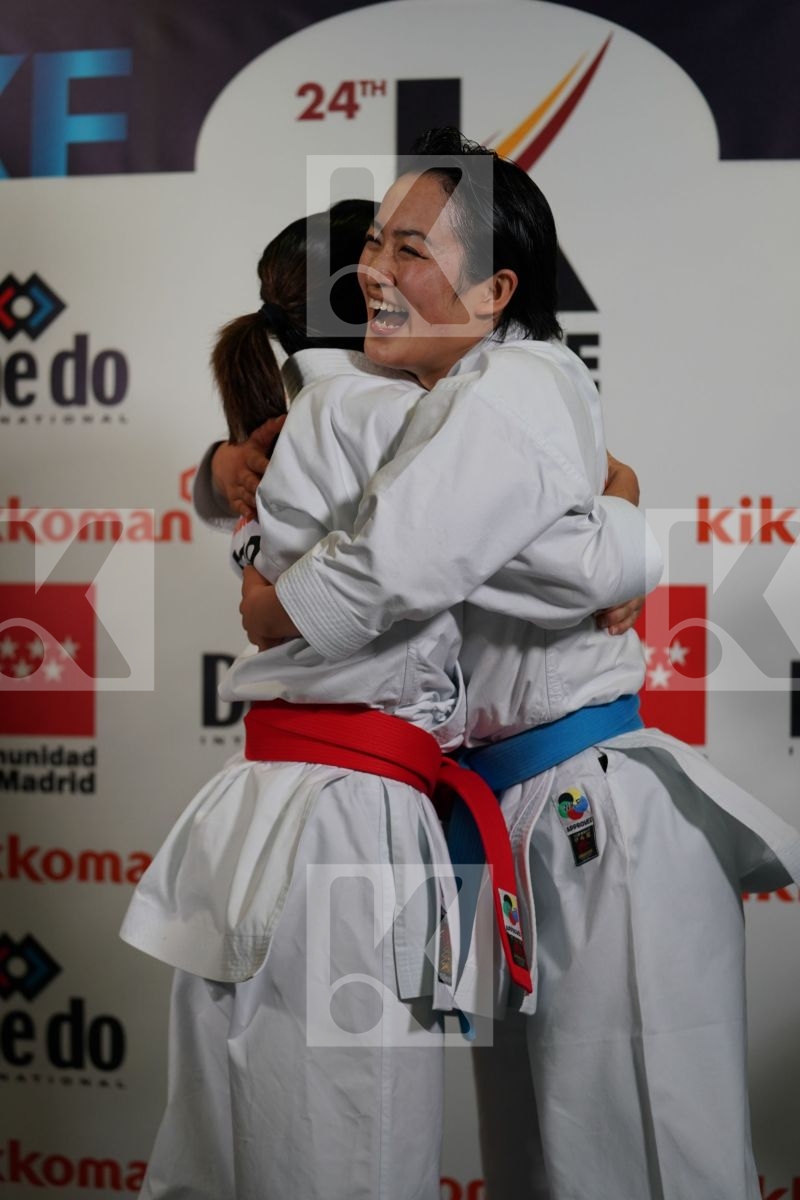 SANDRA SANCHEZ JAIME (SPAIN) and KIYOU SHIMIZU (JAPAN) in Senior Female Kata - Qualification
