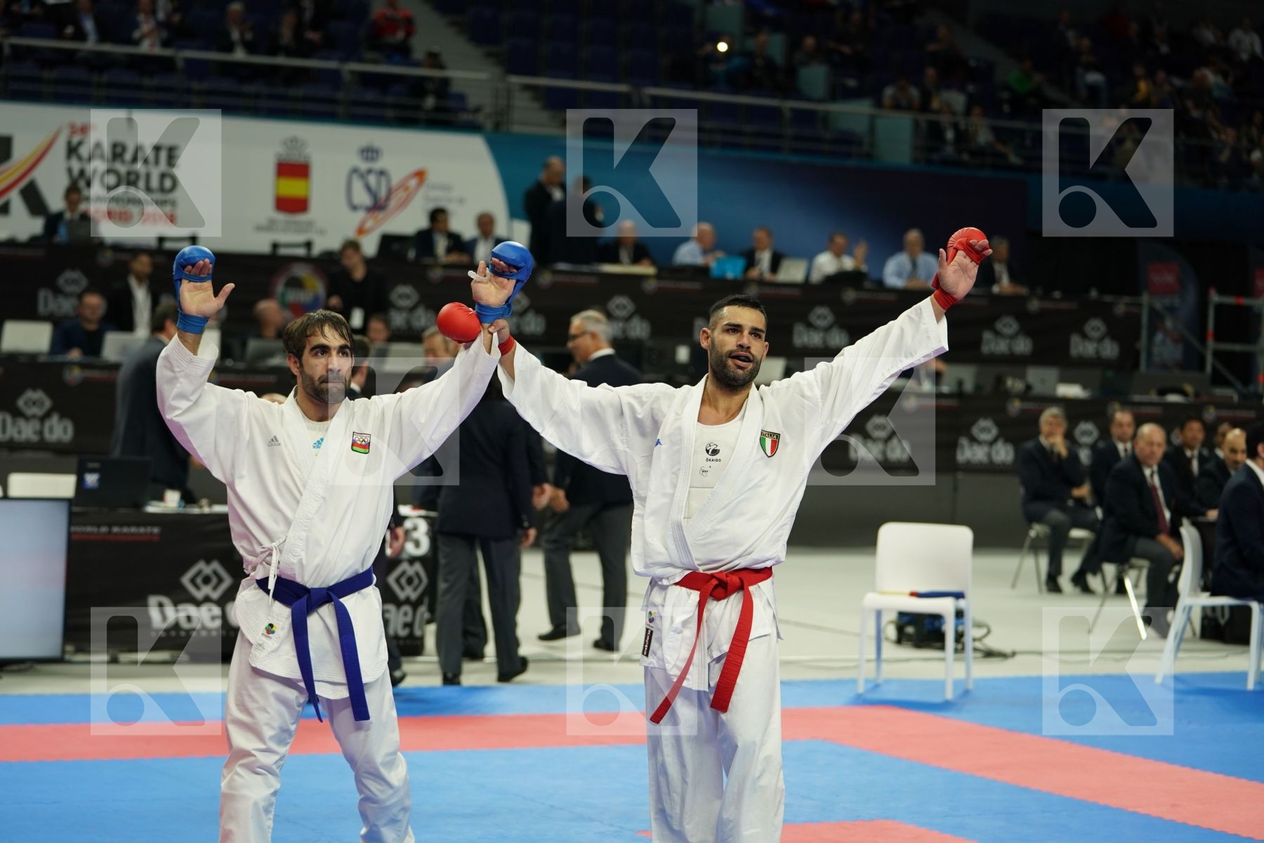 LUIGI BUSA (ITALY) vs RAFAEL AGHAYEV (AZERBAIJAN) in Senior Kumite Ð 75 Kg - Qualification