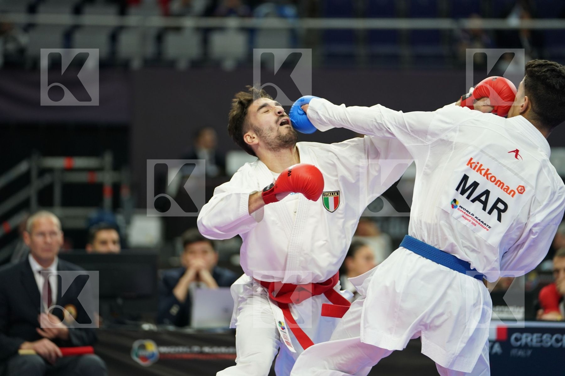 ANGELO CRESCENZO (ITALY) in Senior Kumite -60 Kg - Qualification