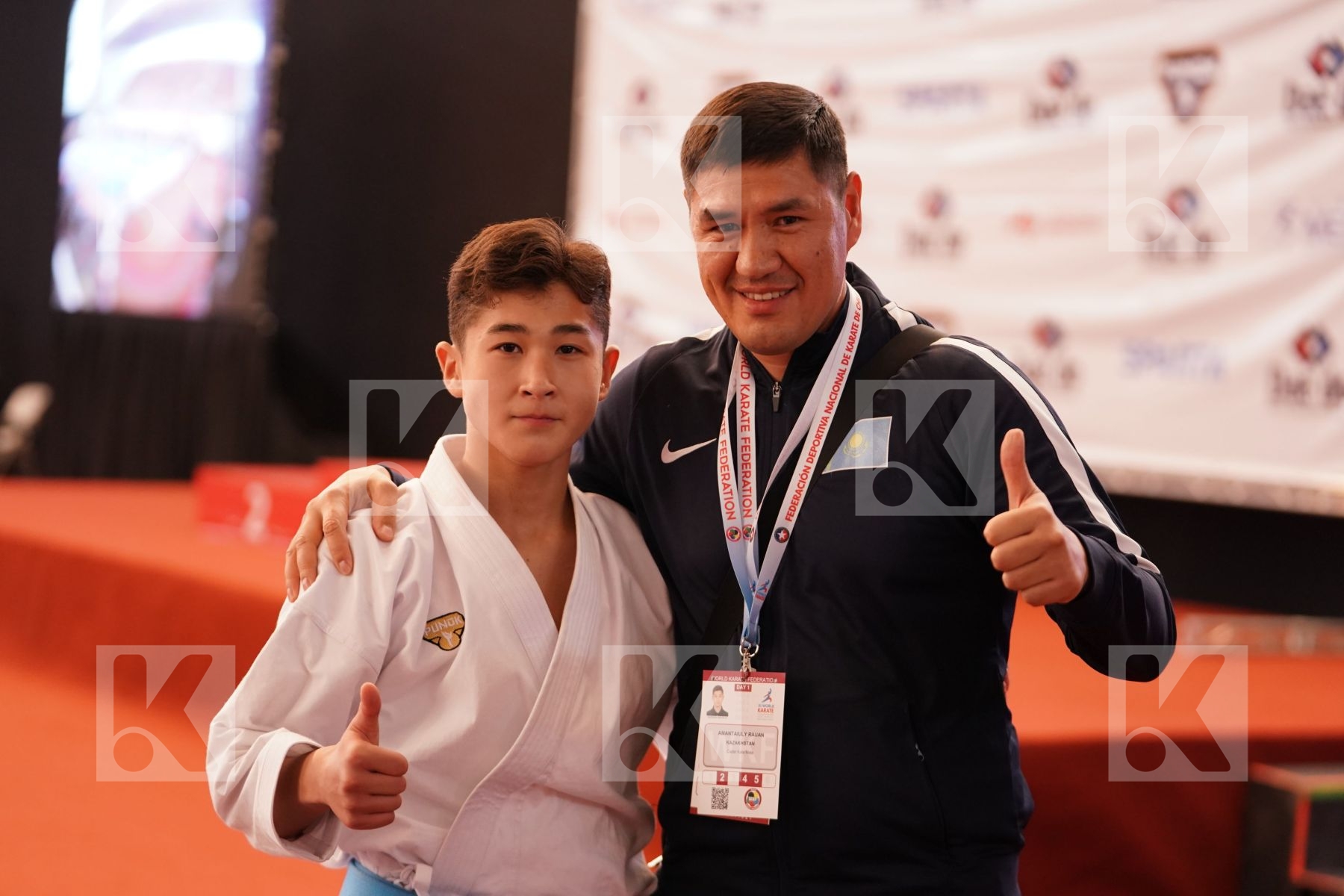 AMANTAIULY RAUAN (KAZAKHSTAN) in Cadet Kata Male - Bronze bout