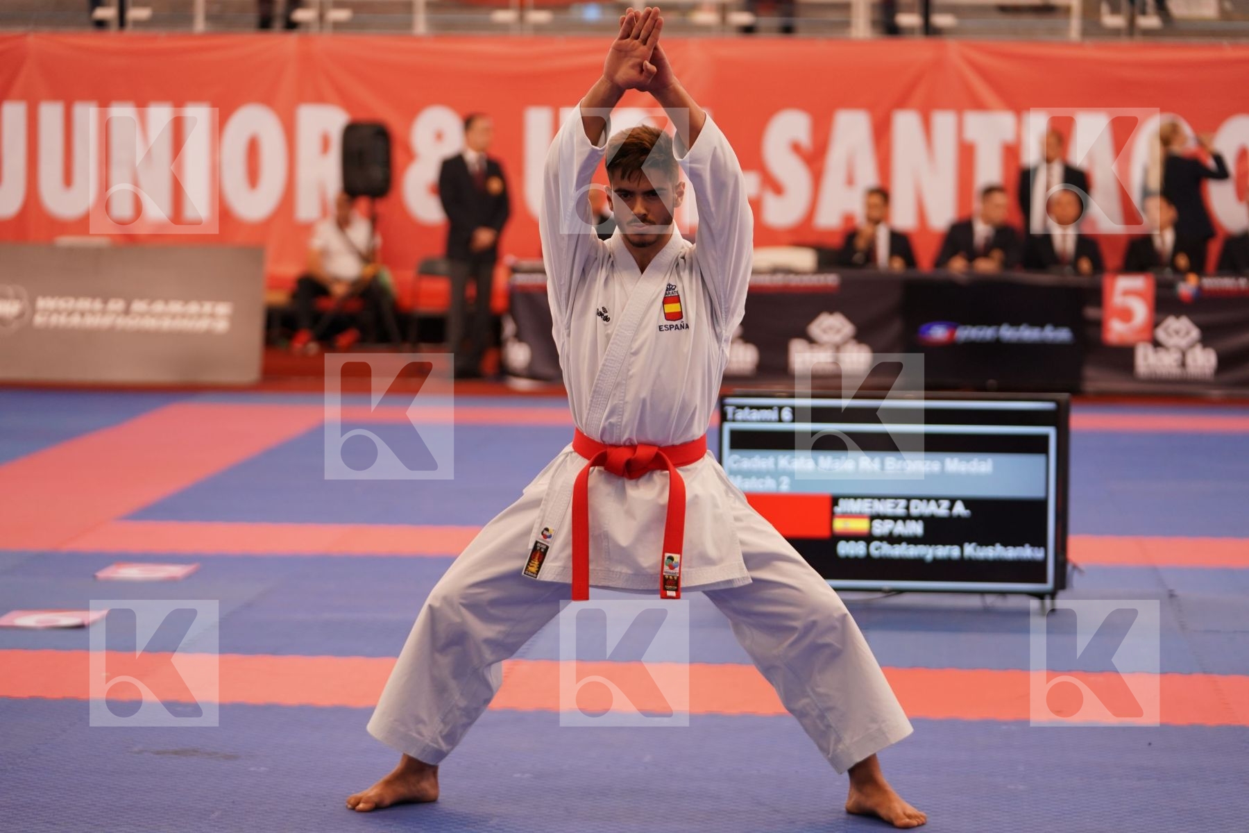 JIMENEZ DIAZ ALEJANDRO (SPAIN) in Cadet Kata Male - Bronze bout