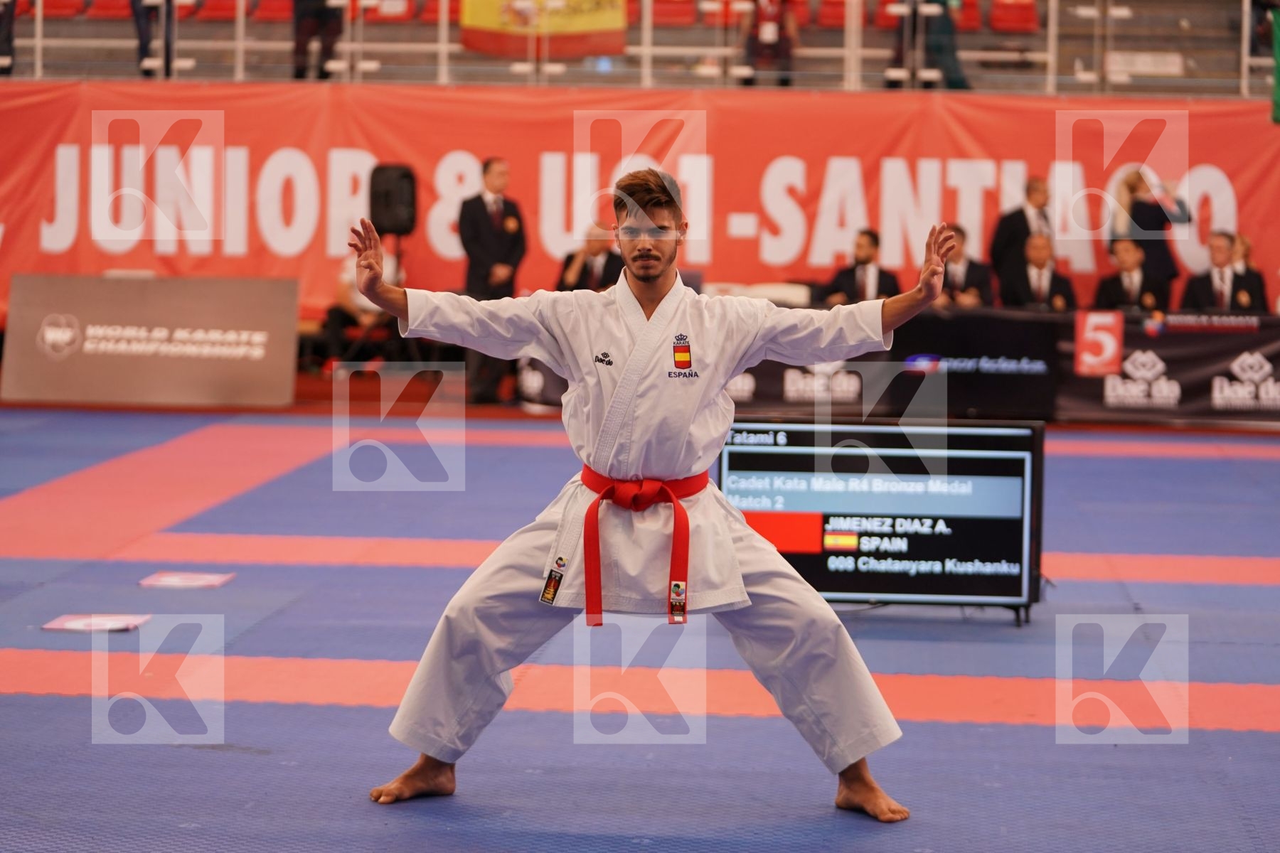 JIMENEZ DIAZ ALEJANDRO (SPAIN) in Cadet Kata Male - Bronze bout