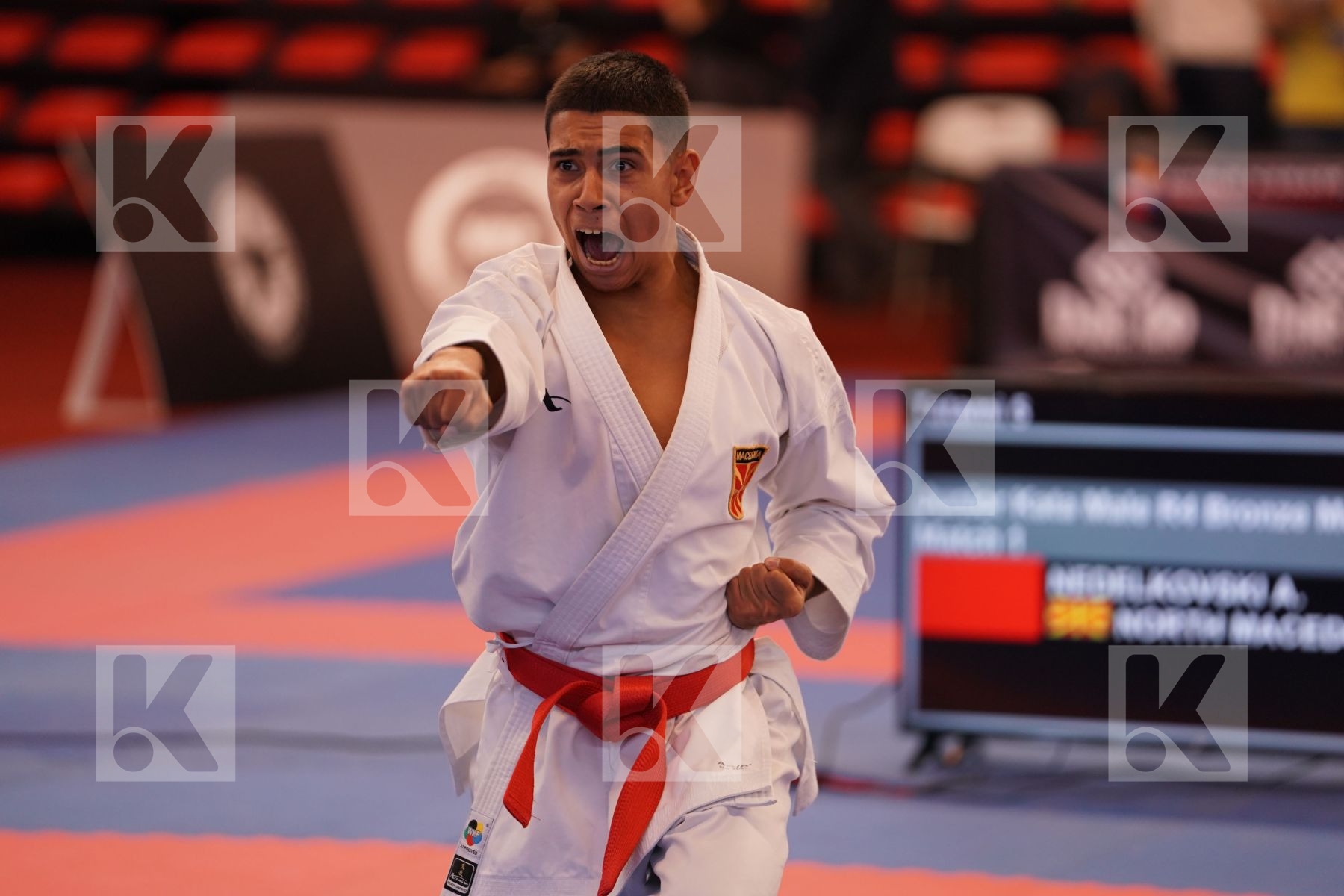 NEDELKOVSKI ALEKSANDAR (NORTH MACEDONIA) in Junior Kata Male - Bronze bout