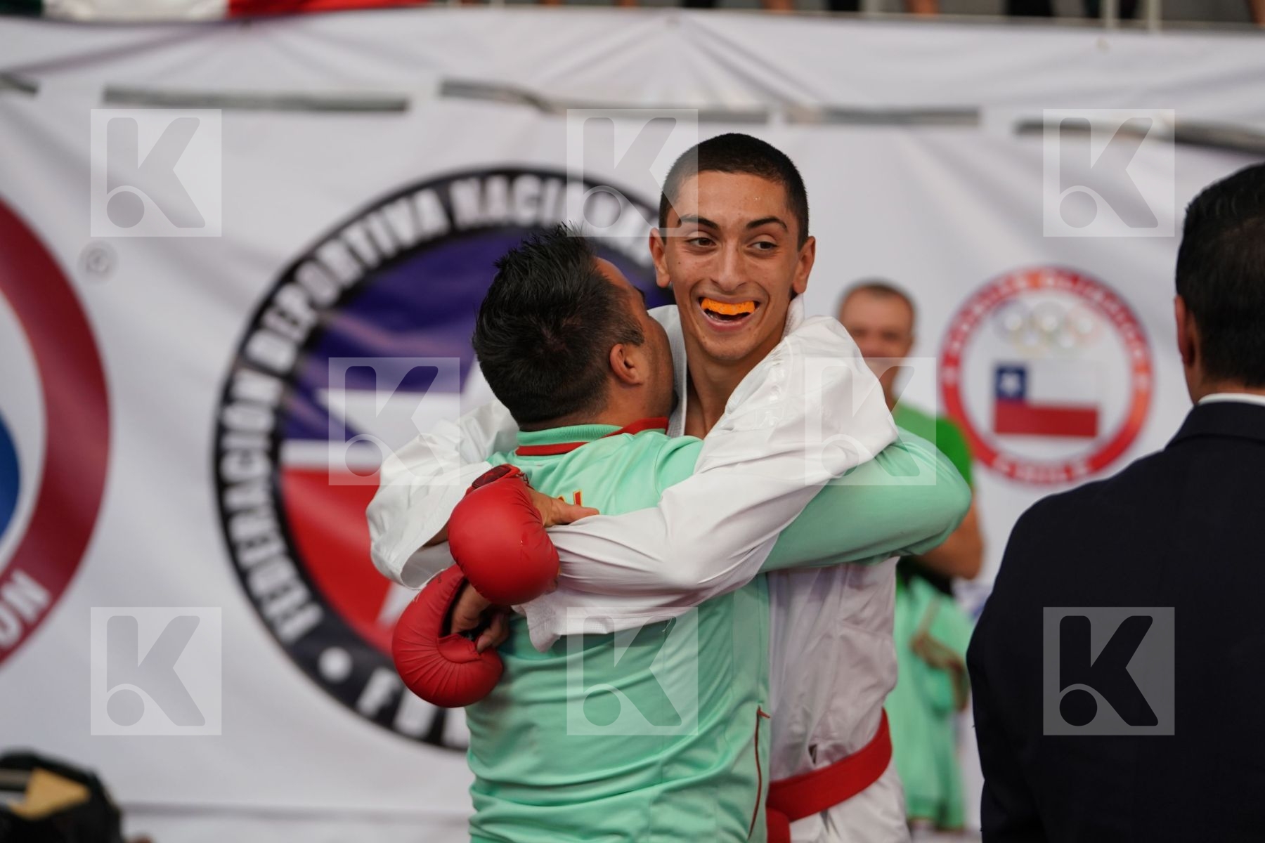 MELO VASCO (PORTUGAL) vs VASILIOU LOIZOS (CYPRUS) in Cadet Kumite Male -70 Kg - Bronze bout