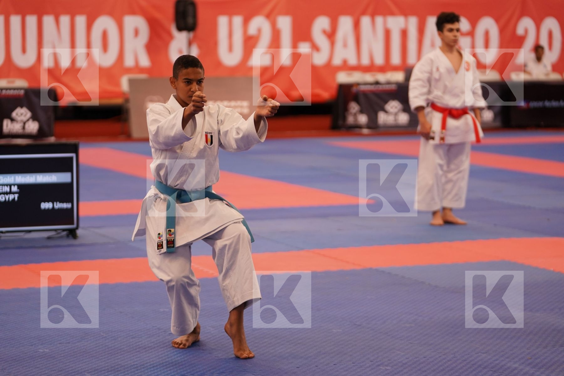HUSSEIN MOHAMED HUSSEIN (EGYPT) in Cadet Kata Male - Final bout