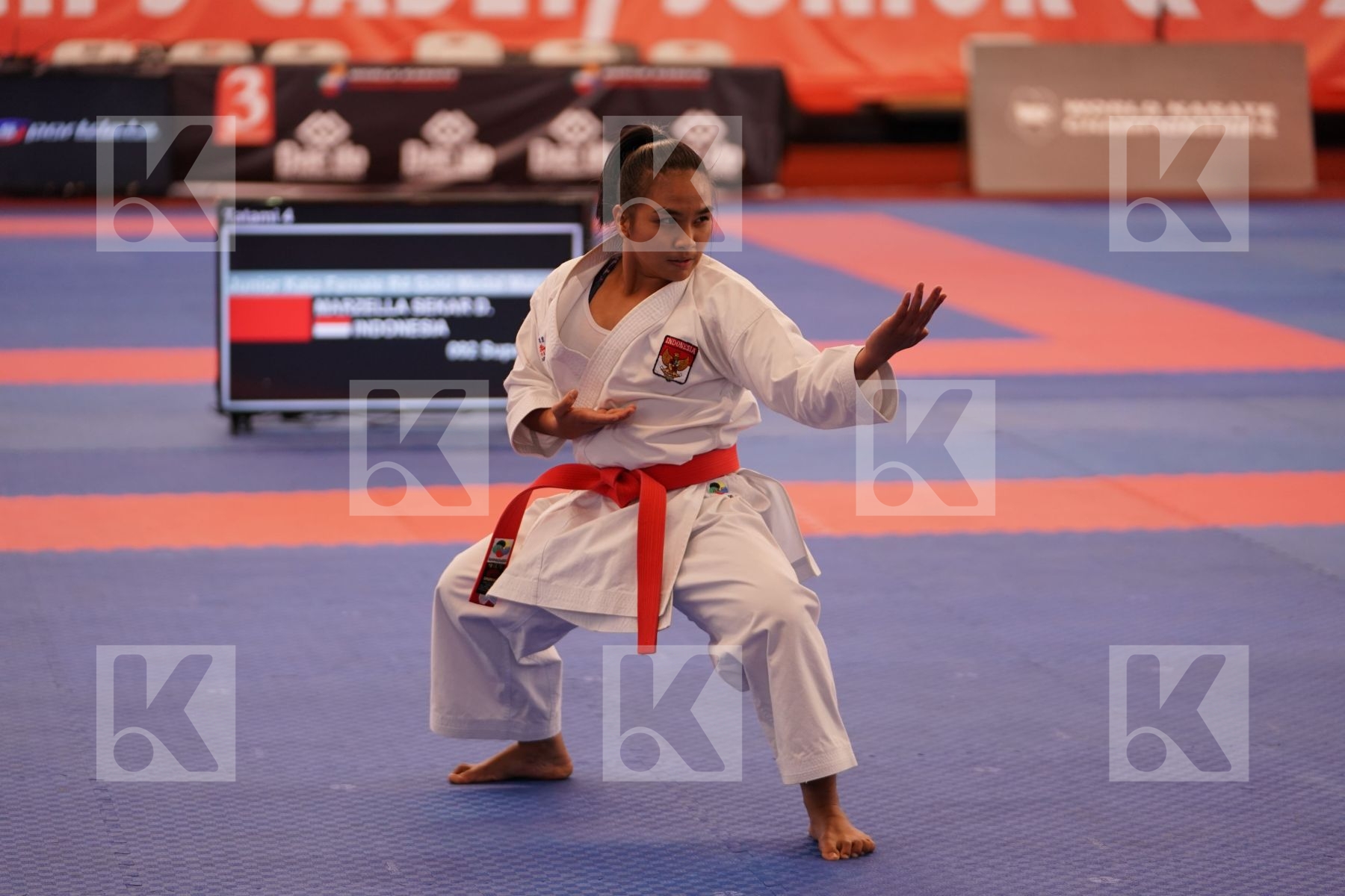 MARZELLA SEKAR DAMAYANTI (INDONESIA) in Junior Kata Female - Final bout