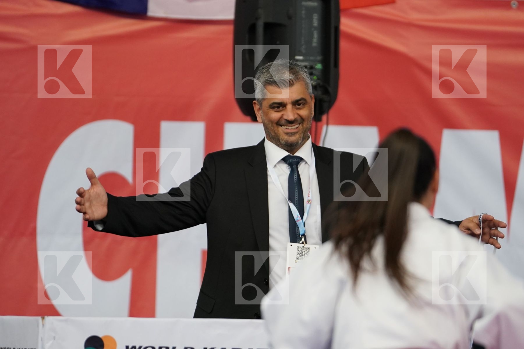 OZDEMIR MUSERREF (TURKEY) vs SOROUR FATMA (EGYPT) in Cadet Kumite Female -47 Kg - Podium ceremony