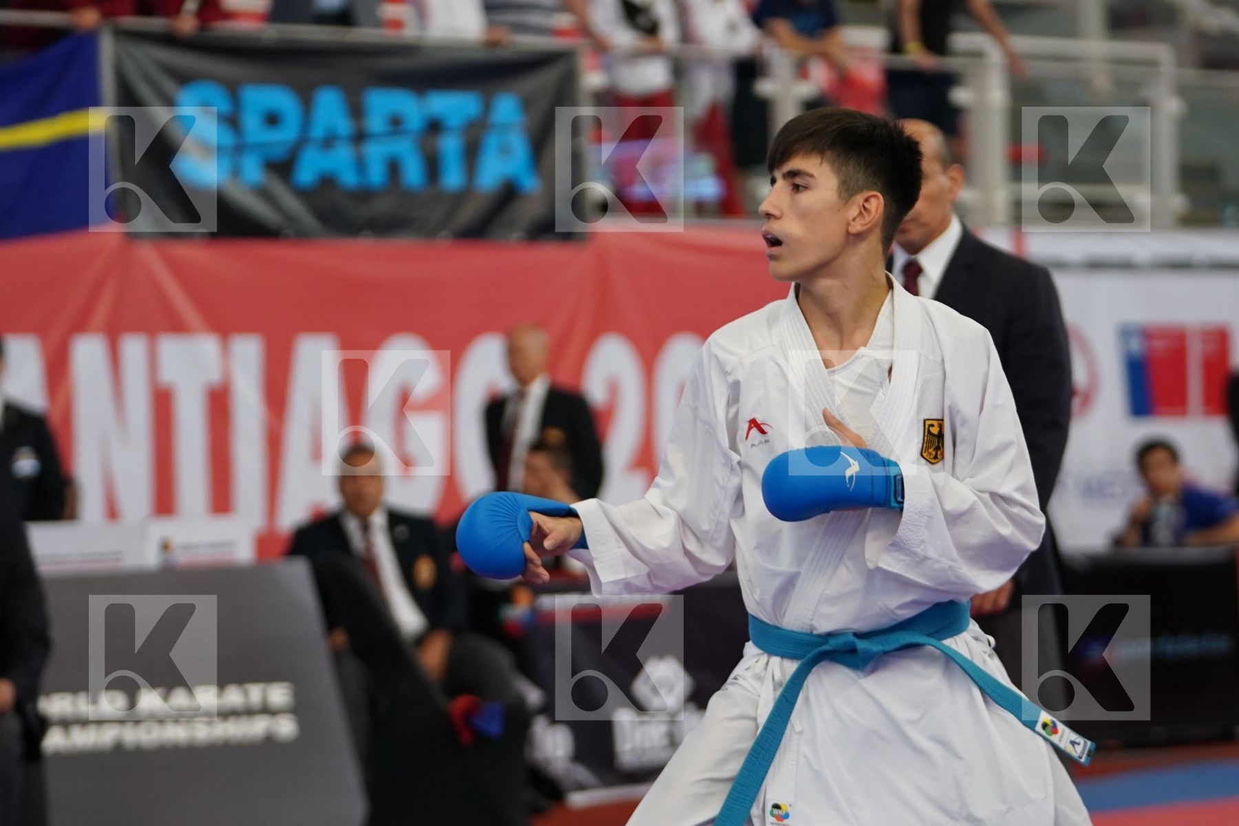 AL NAJJAR SAEED (JORDAN) vs OEZDEMIR MUHAMMED (GERMANY) in Cadet Kumite Male -52 Kg - Podium ceremony