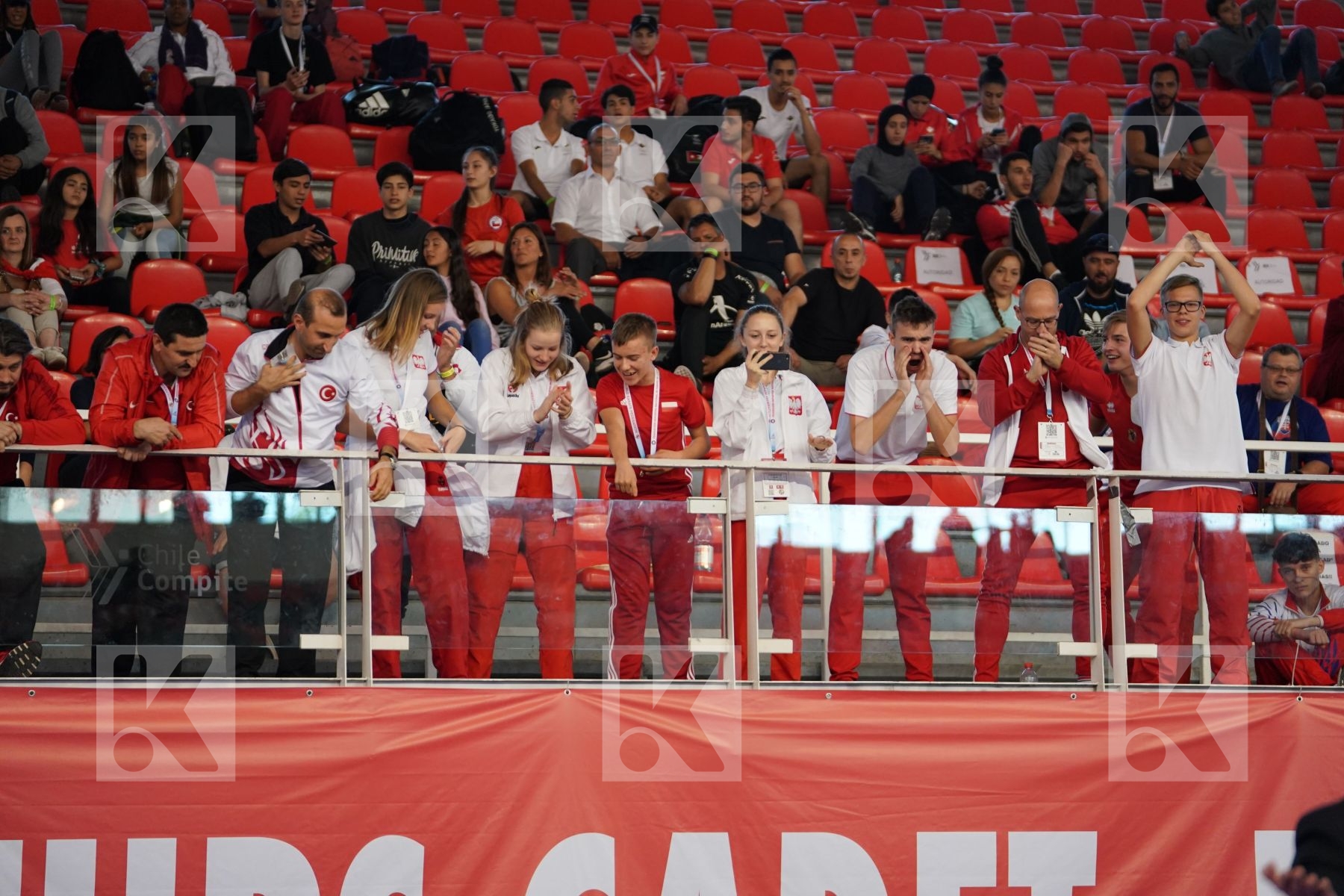 DZIUDA DOMINIK (POLAND) vs KURT ENES FATIH (TURKEY) in Cadet Kumite Male -57 Kg - Podium ceremony