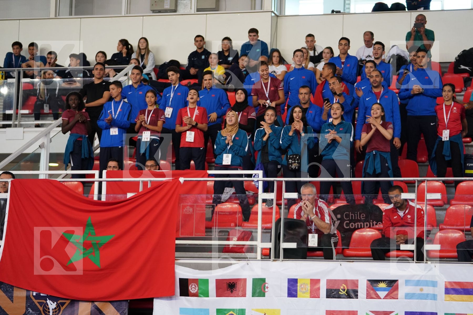 OUHRA AYA (MOROCCO) vs CHRYSOPOULOU KONSTANTINA (GREECE) in Cadet Kumite Female 54+ Kg - Podium ceremony