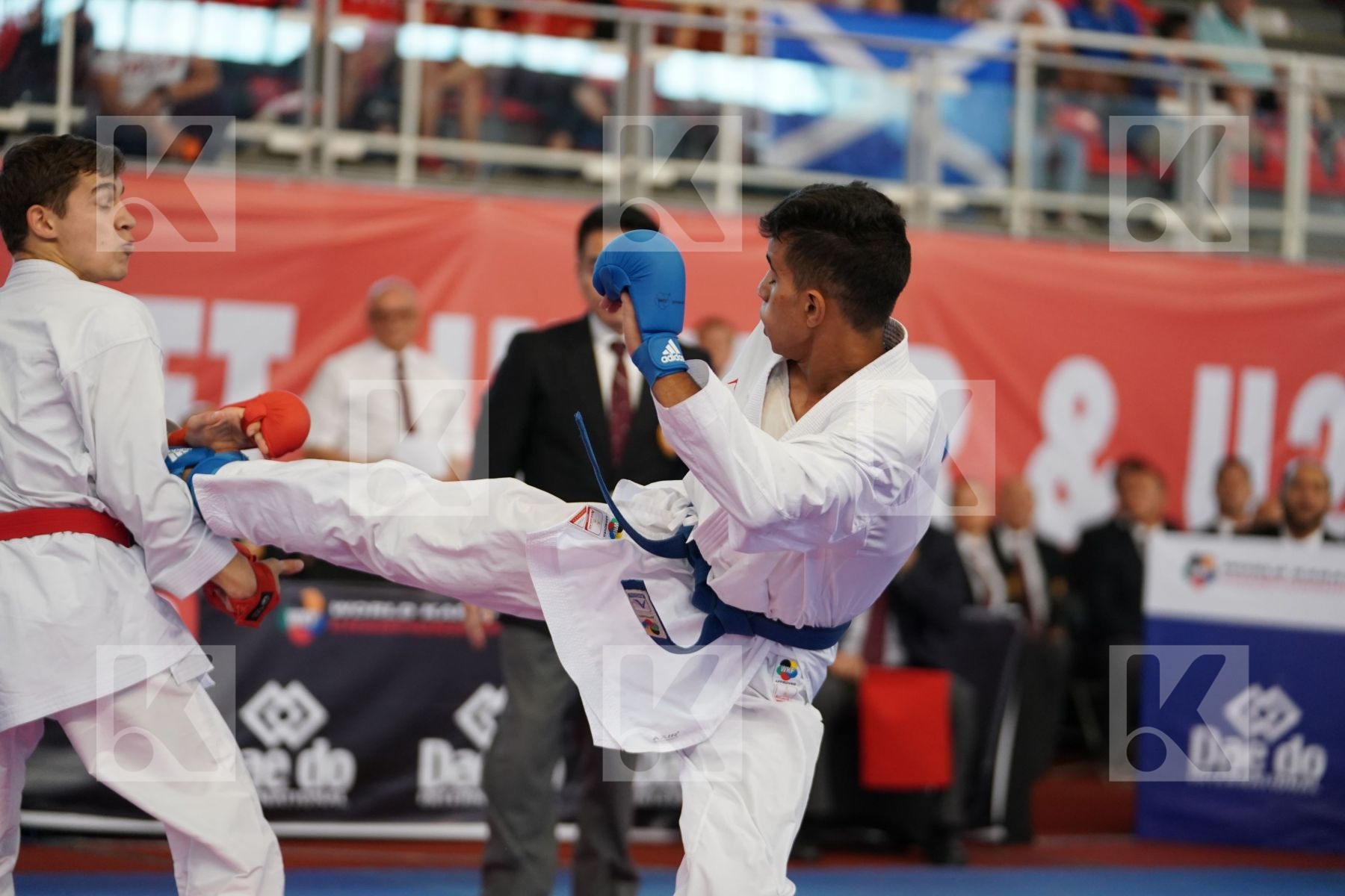 LOTFY AHMED AIMAN (EGYPT) vs MAMMADLI HUSEYN (AZERBAIJAN) in Junior Kumite Male -61 Kg - Podium ceremony