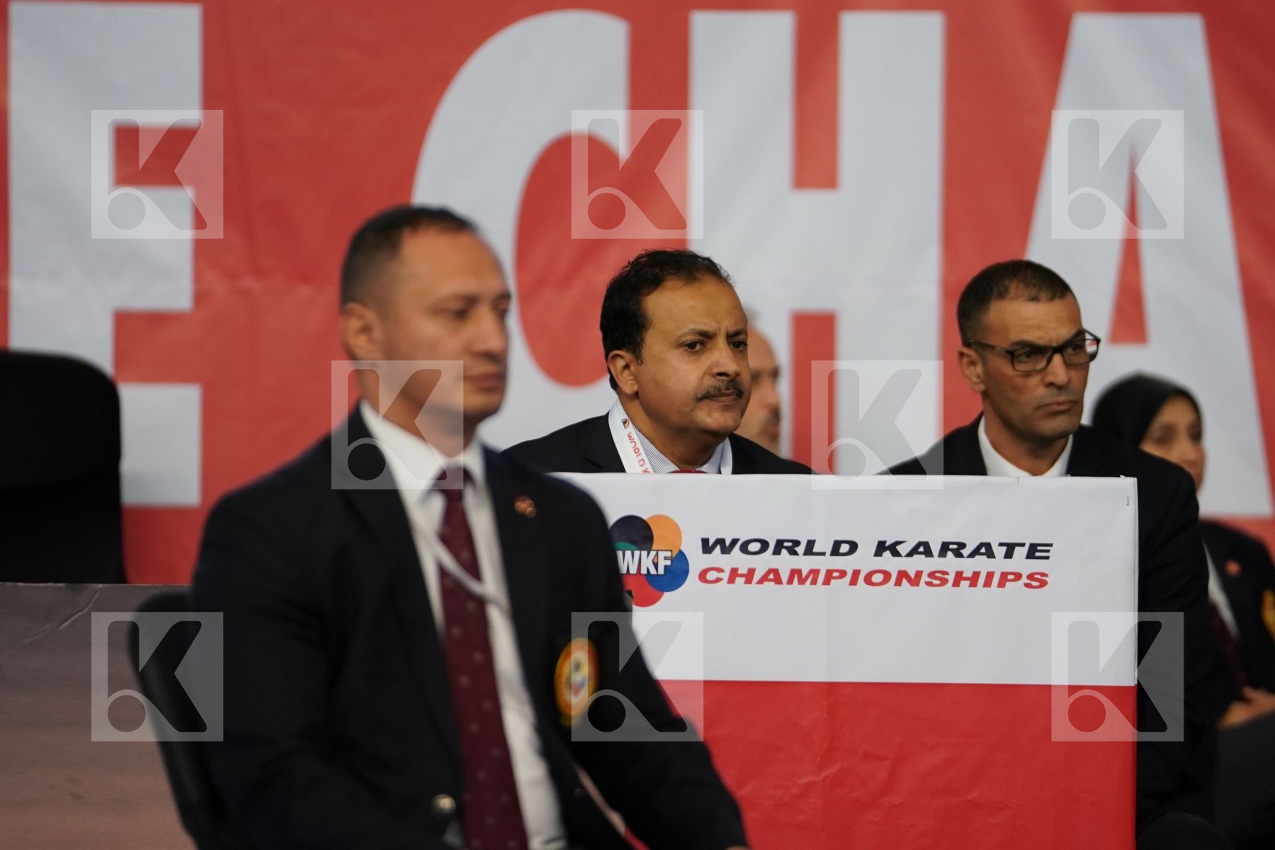 ALZUABI MESHARI (SAUDI ARABIA) vs XENOS CHRISTOS-STEFANOS (GREECE) in Under 21 Kumite Male -60 Kg - Podium ceremony