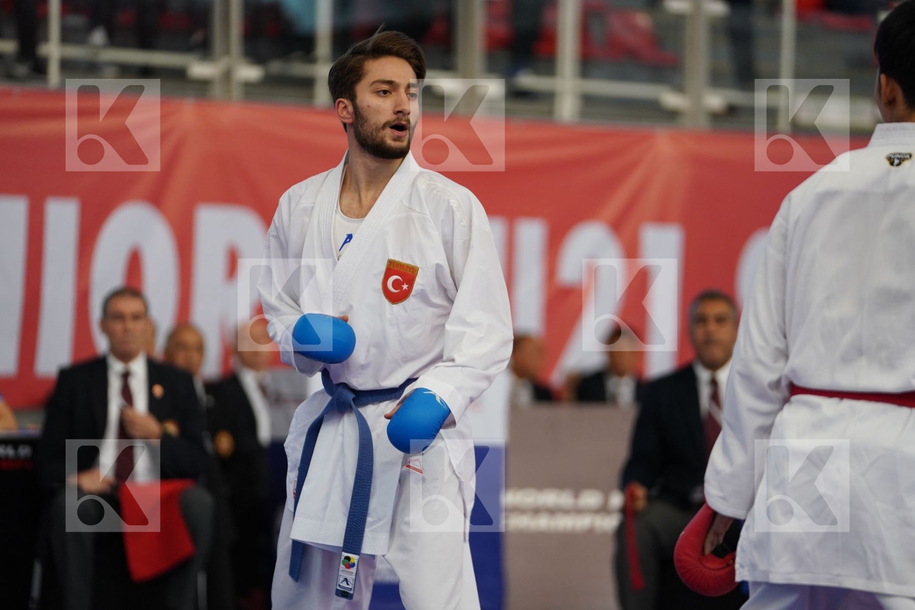 BATYRGALI ABILMANSUR (KAZAKHSTAN) vs OZER OMER ABDURRAHIM (TURKEY) in Under 21 Kumite Male -67 Kg - Podium ceremony