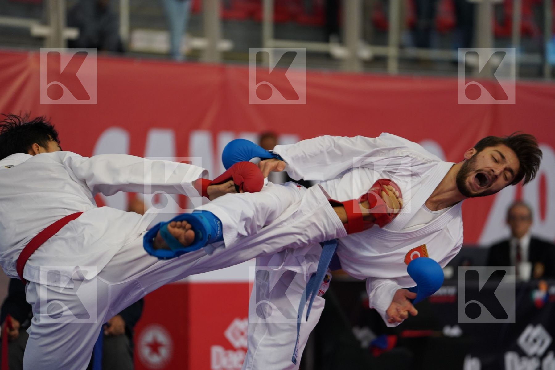 BATYRGALI ABILMANSUR (KAZAKHSTAN) vs OZER OMER ABDURRAHIM (TURKEY) in Under 21 Kumite Male -67 Kg - Podium ceremony