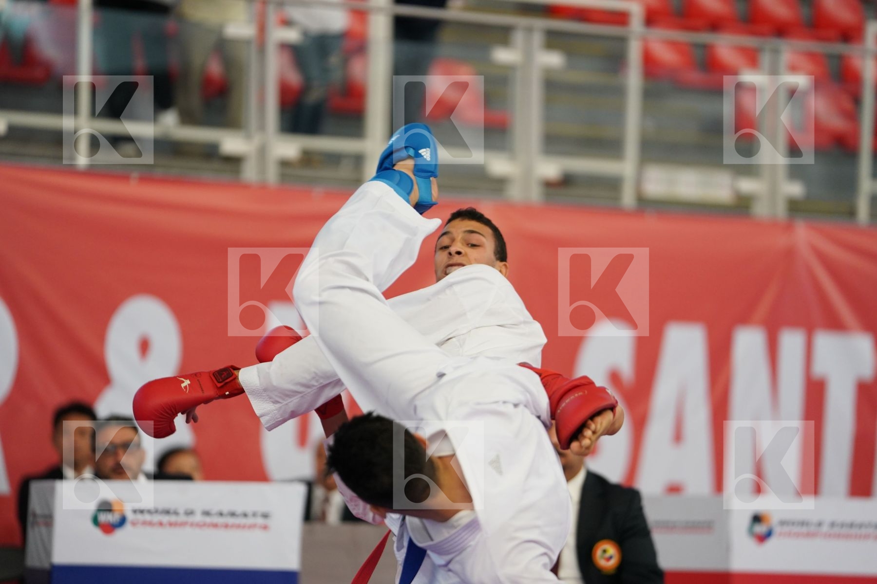 SLIMANI THAMEUR (TUNISIA) vs ABDESSELEM RAYBAK (FRANCE) in Under 21 Kumite Male -84 Kg - Podium ceremony