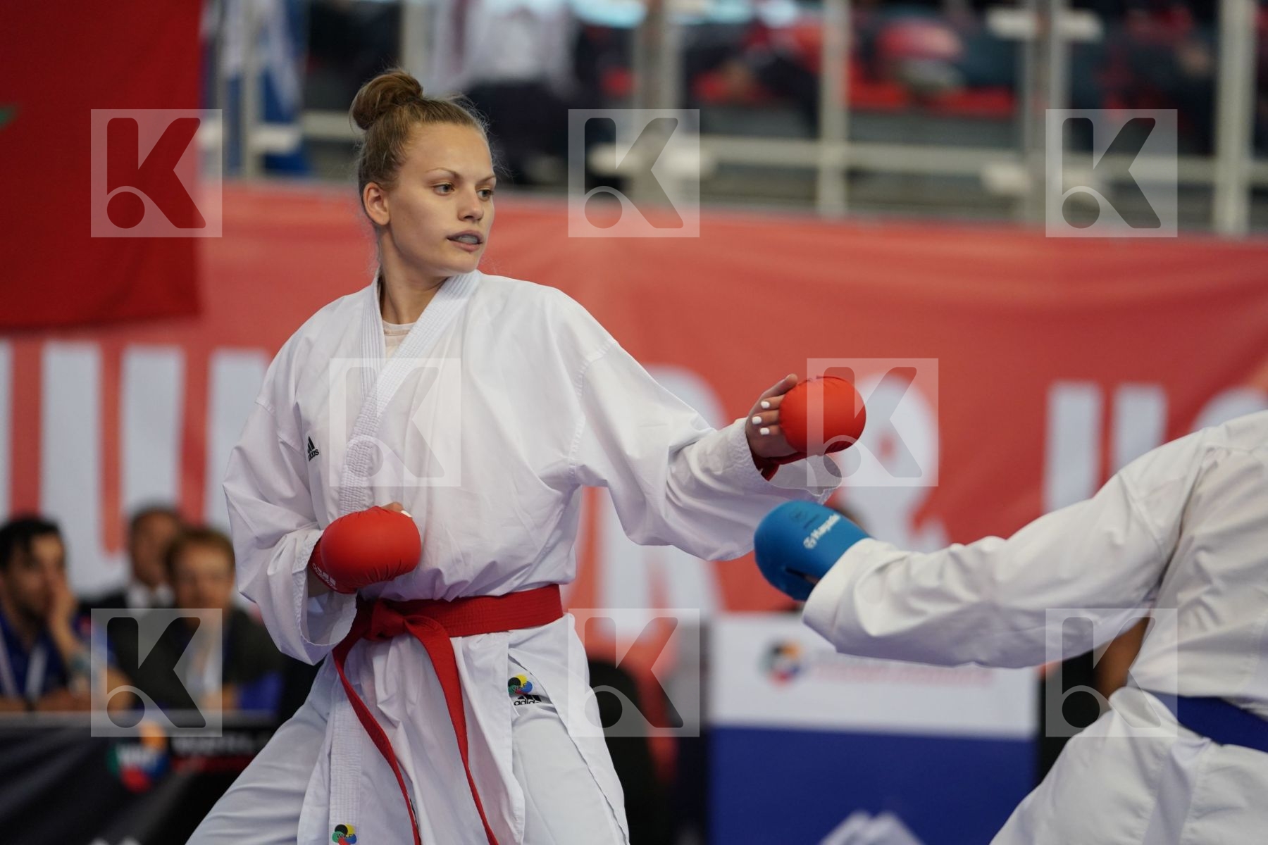 LESJAK LUCIJA (CROATIA) vs ZILLER LORA (AUSTRIA) in Under 21 Kumite Female 68+ Kg - Podium ceremony