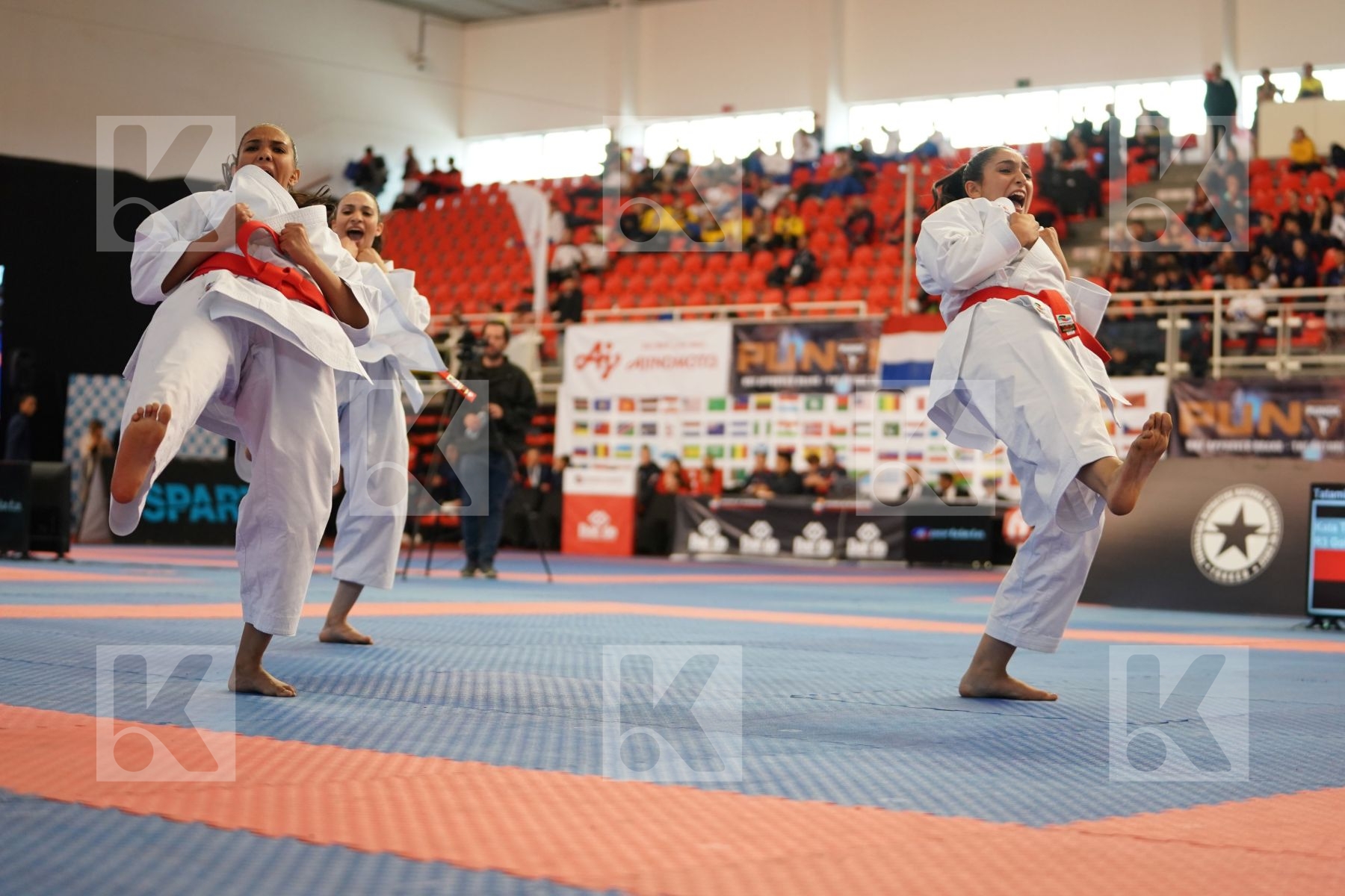 EGYPT in Cadet & Junior Team Female Kata - Podium ceremony