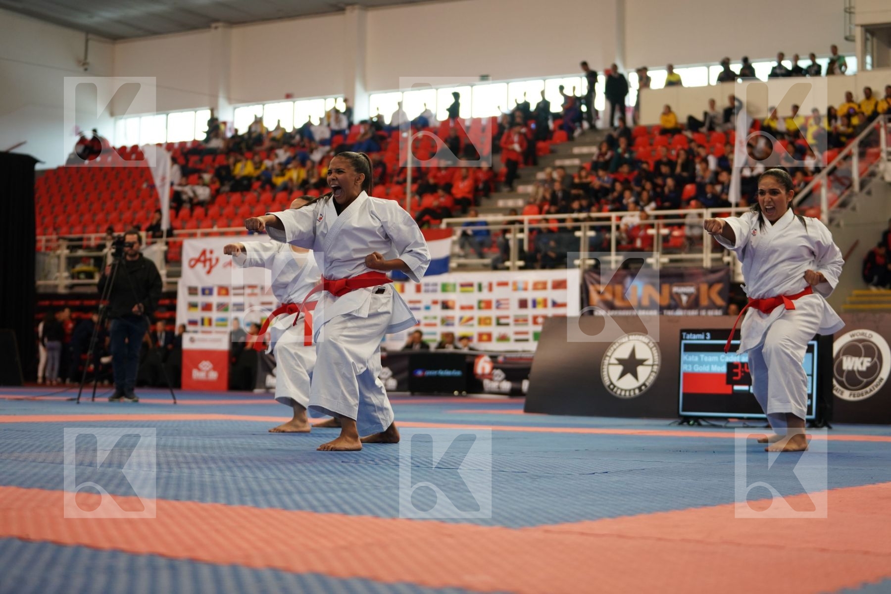 EGYPT in Cadet & Junior Team Female Kata - Podium ceremony