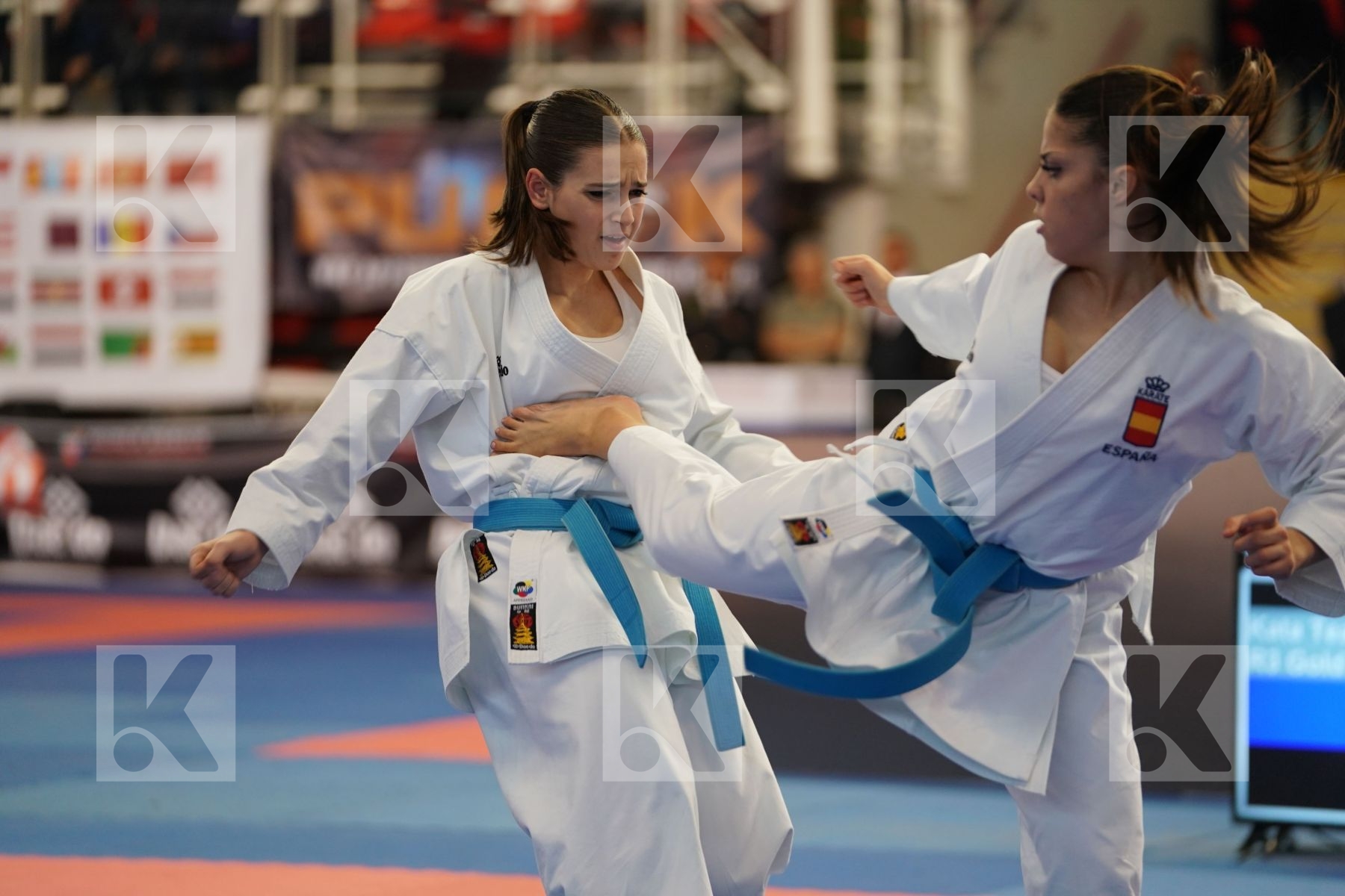 SPAIN in Cadet & Junior Team Female Kata - Podium ceremony