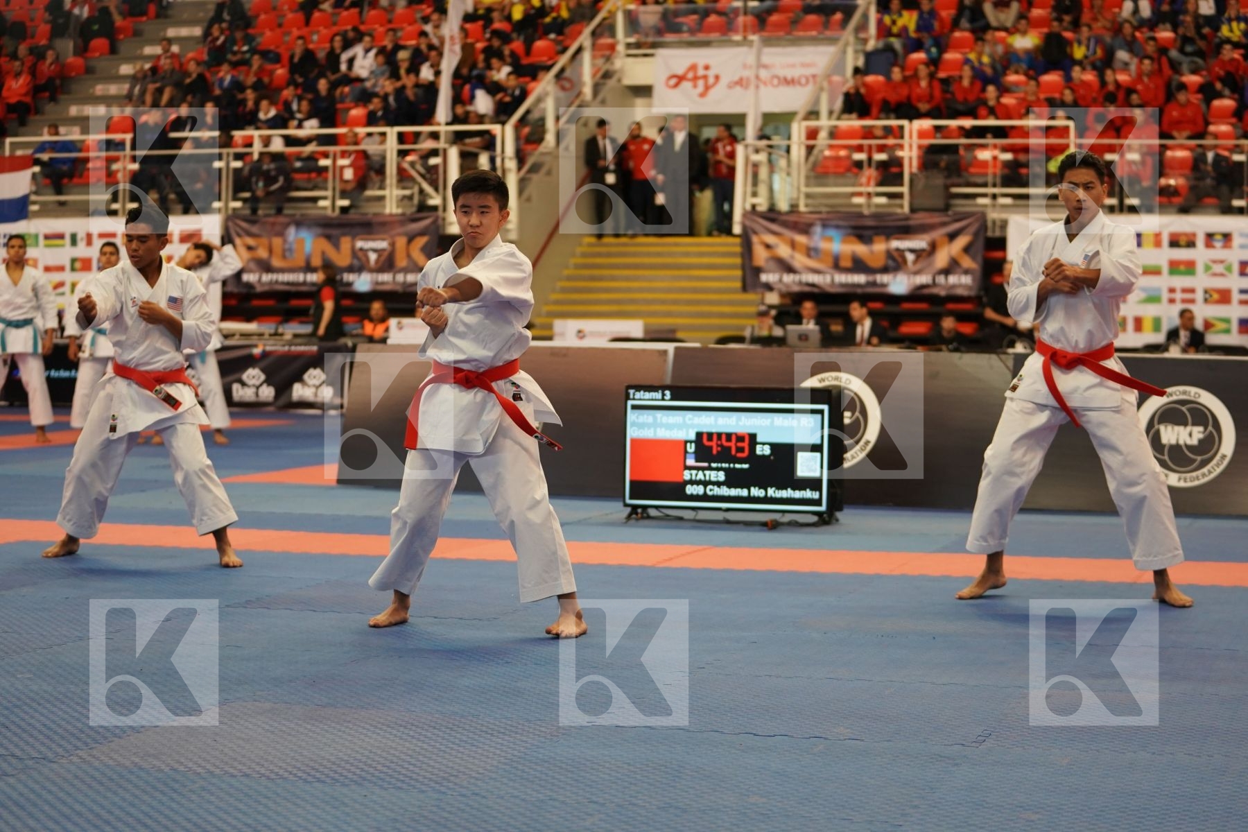 UNITED STATES, USA in Cadet & Junior Team Male Kata - Podium ceremony