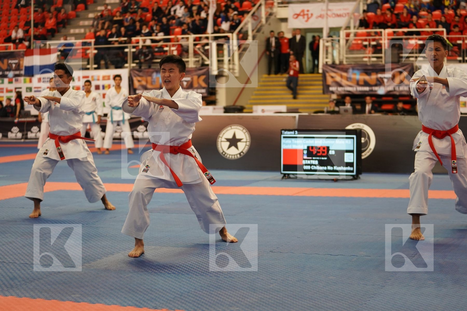 UNITED STATES, USA in Cadet & Junior Team Male Kata - Podium ceremony