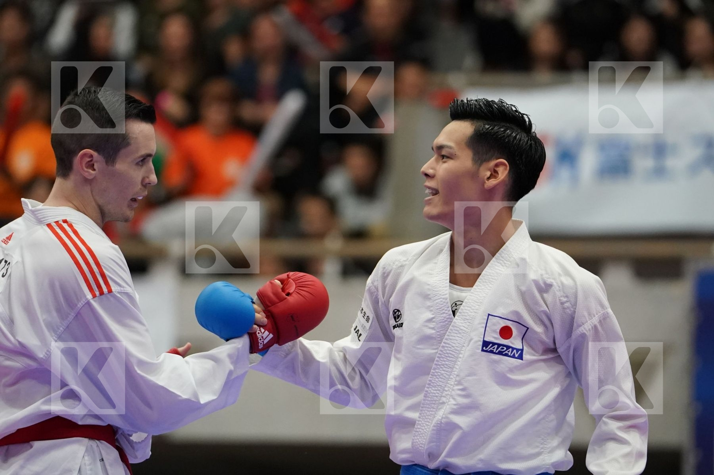 SCOTT THOMAS (USA) VS NISHIMURA KEN (JAPAN) in Senior Kumite – 75 Kg - Bronze bout